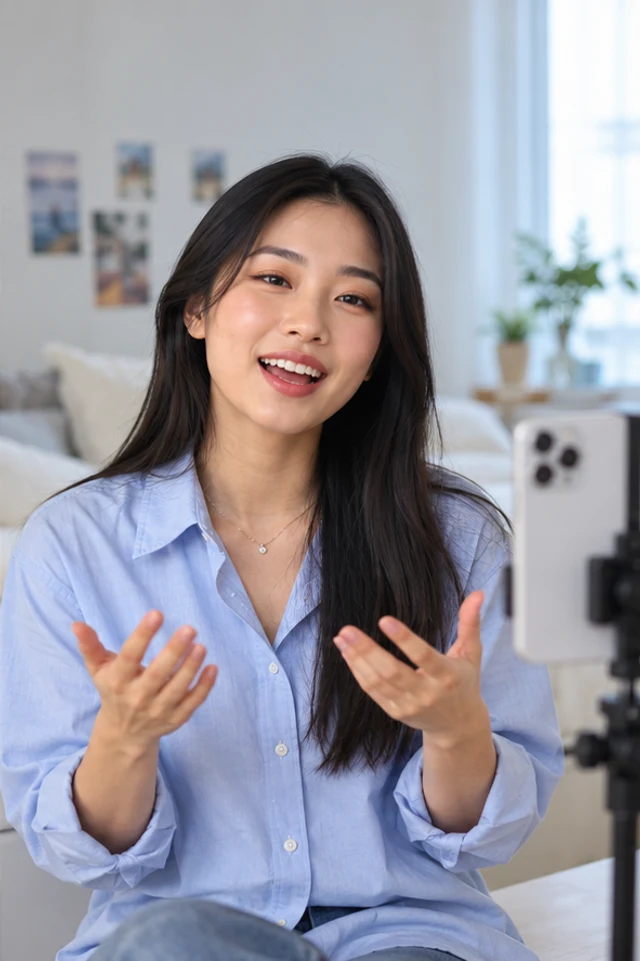 Illustrative creator sharing her experience